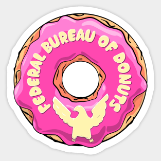 Federal Bureau of Control Donuts Sticker